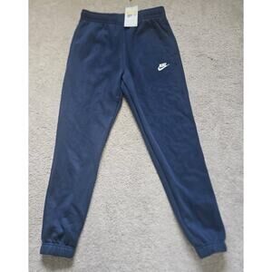 *NEW* Men Sz S NIKE Essential Sportswear Club Fleece Pants Navy (BV2737 410)